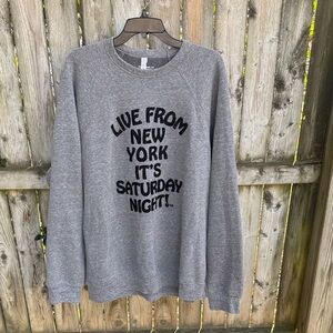 SNL Saturday Night Live Crewneck Sweatshirt “Live from New York…” Unisex 2XL